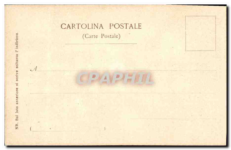 CPA Firenze Casa di Dante — Verso