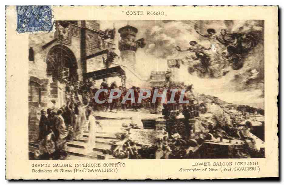 CPA Conte Rosso Lower Saloon Surrender of Nice 