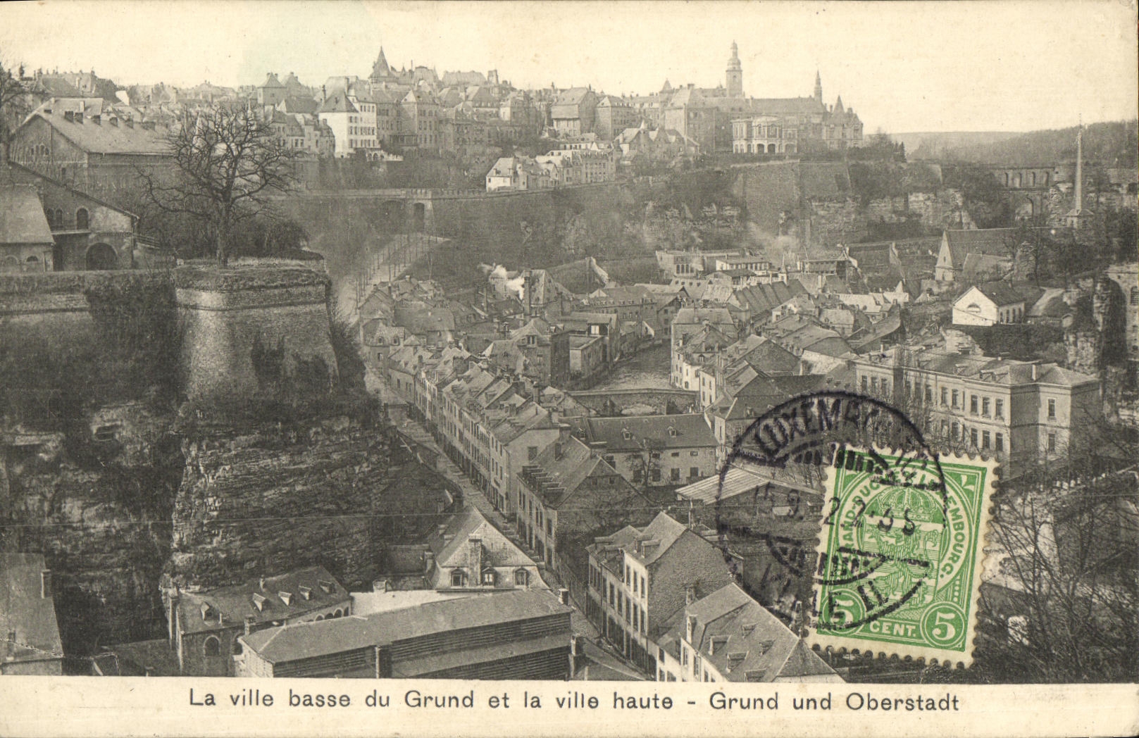 CPA La Ville Basse du Grund et la Ville Haute Grand Und Oberstadt