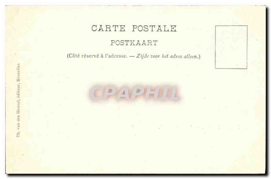CPA Bruxelles Gare du Midi — Verso
