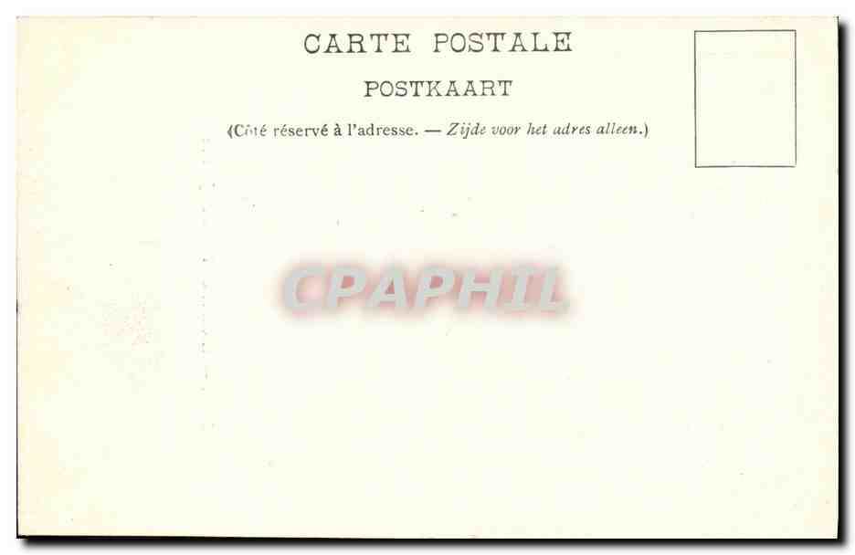 CPA Bruxelles Escalier du palais de justice — Verso