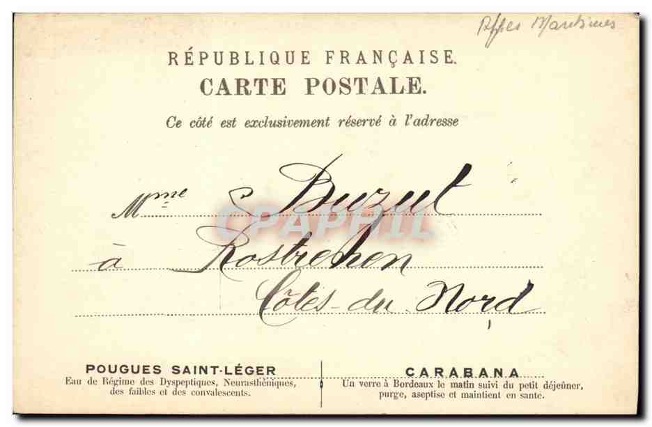 CPA Monte Carlo Palais du Prinee — Rückseite