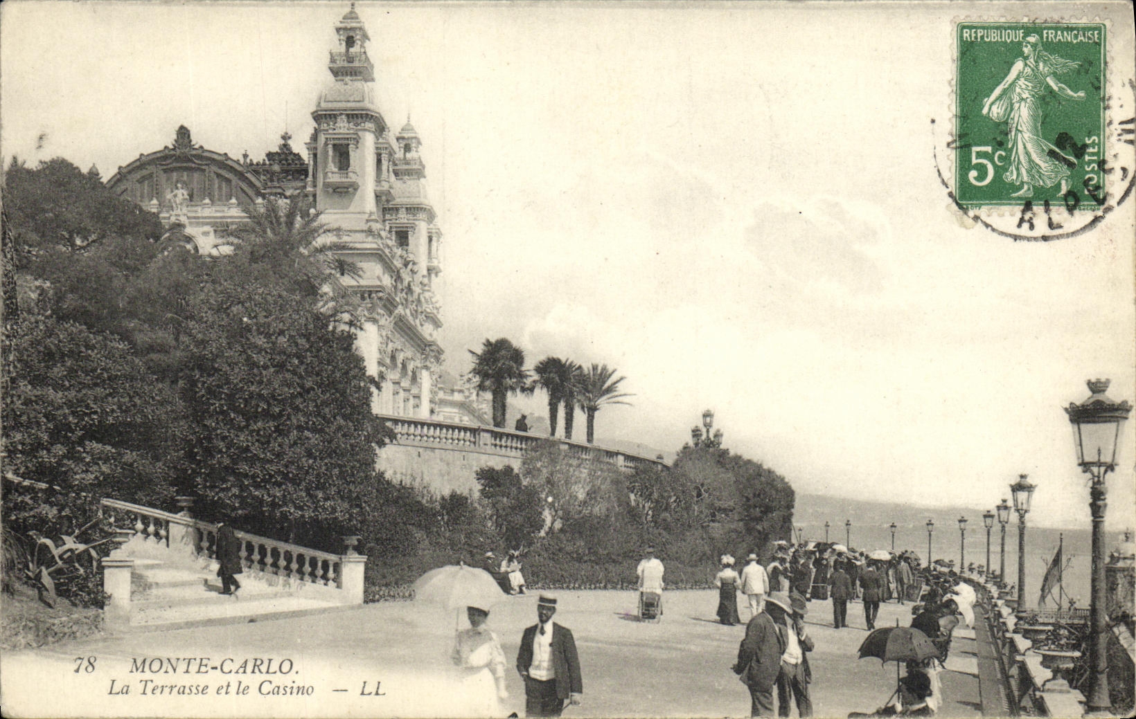 CPA Monte Carlo La Terrasse et le Casino