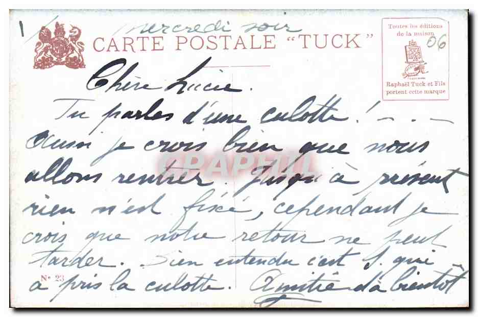 CPA Monte Carlo Les Terrasses Et Le Rocher — Rückseite