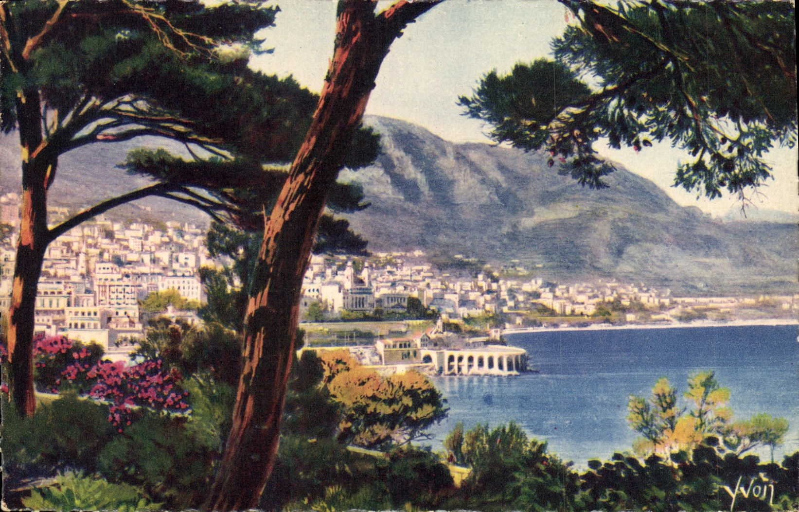 CPA Monte Carlo Vue Generale Prise des Jardins