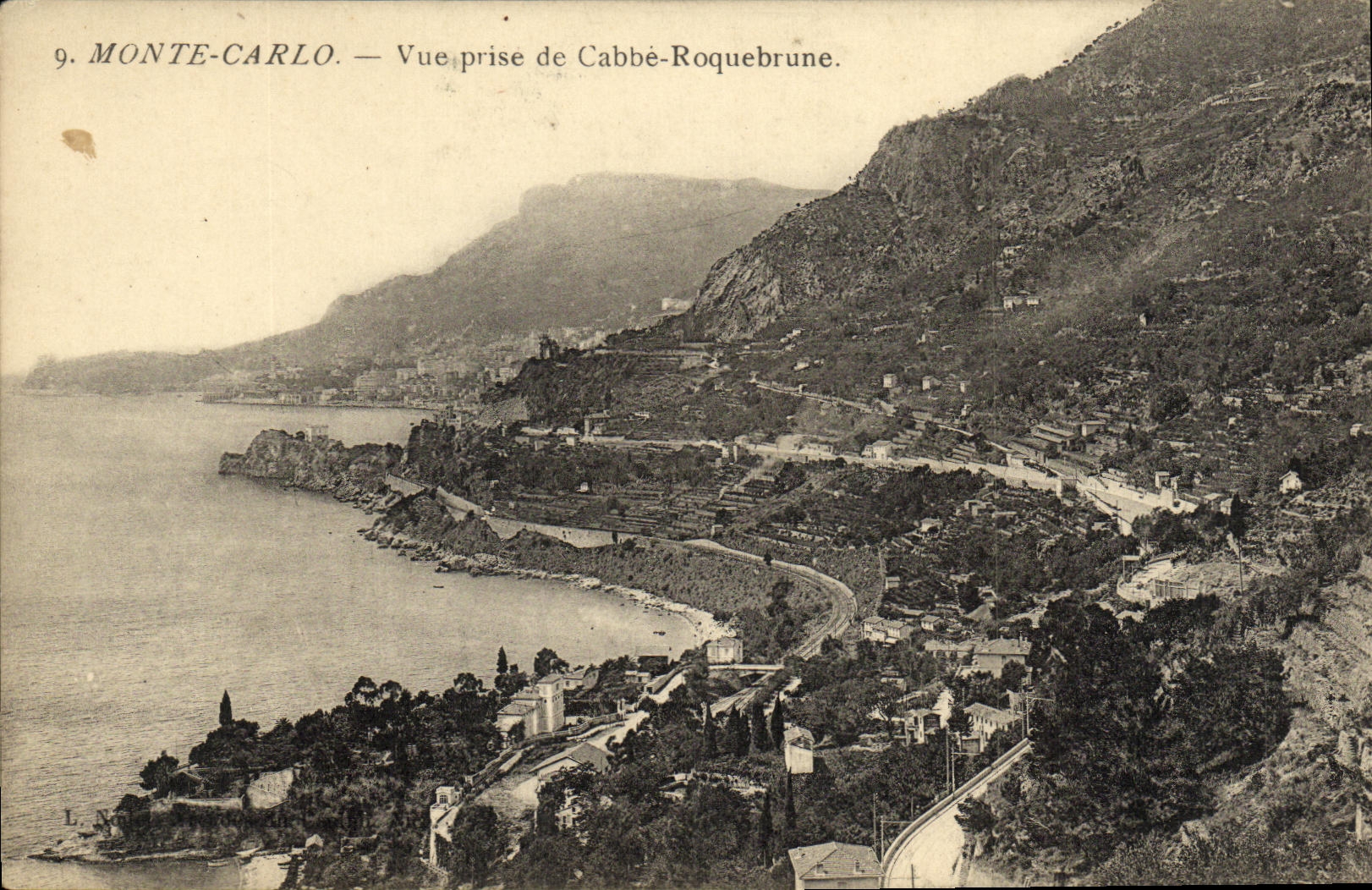 CPA Monte Carlo Vue Prise de Cabbe Roquebrune