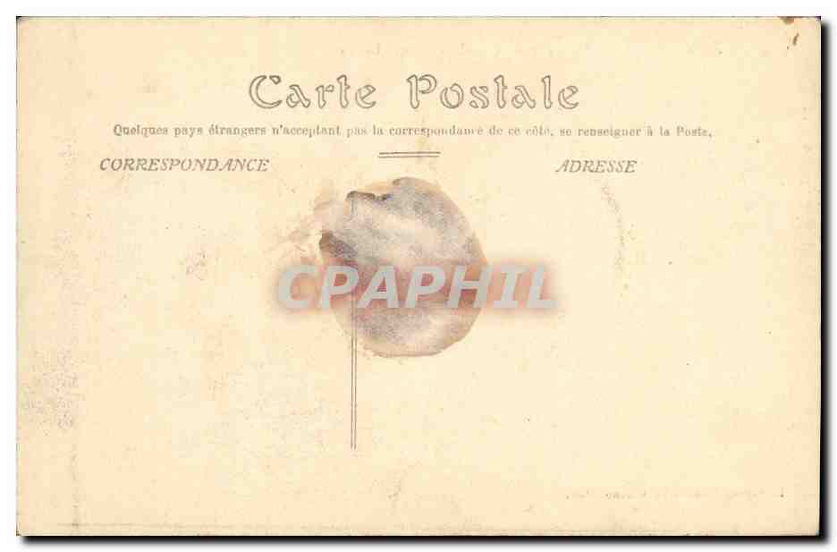 CPA Monte Carlo Vue Prise de Cabbe Roquebrune — Back