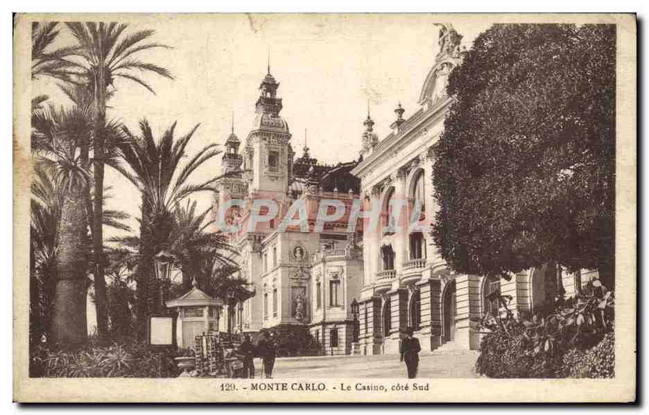 CPA Monte Carlo Le Casino Cote Sud