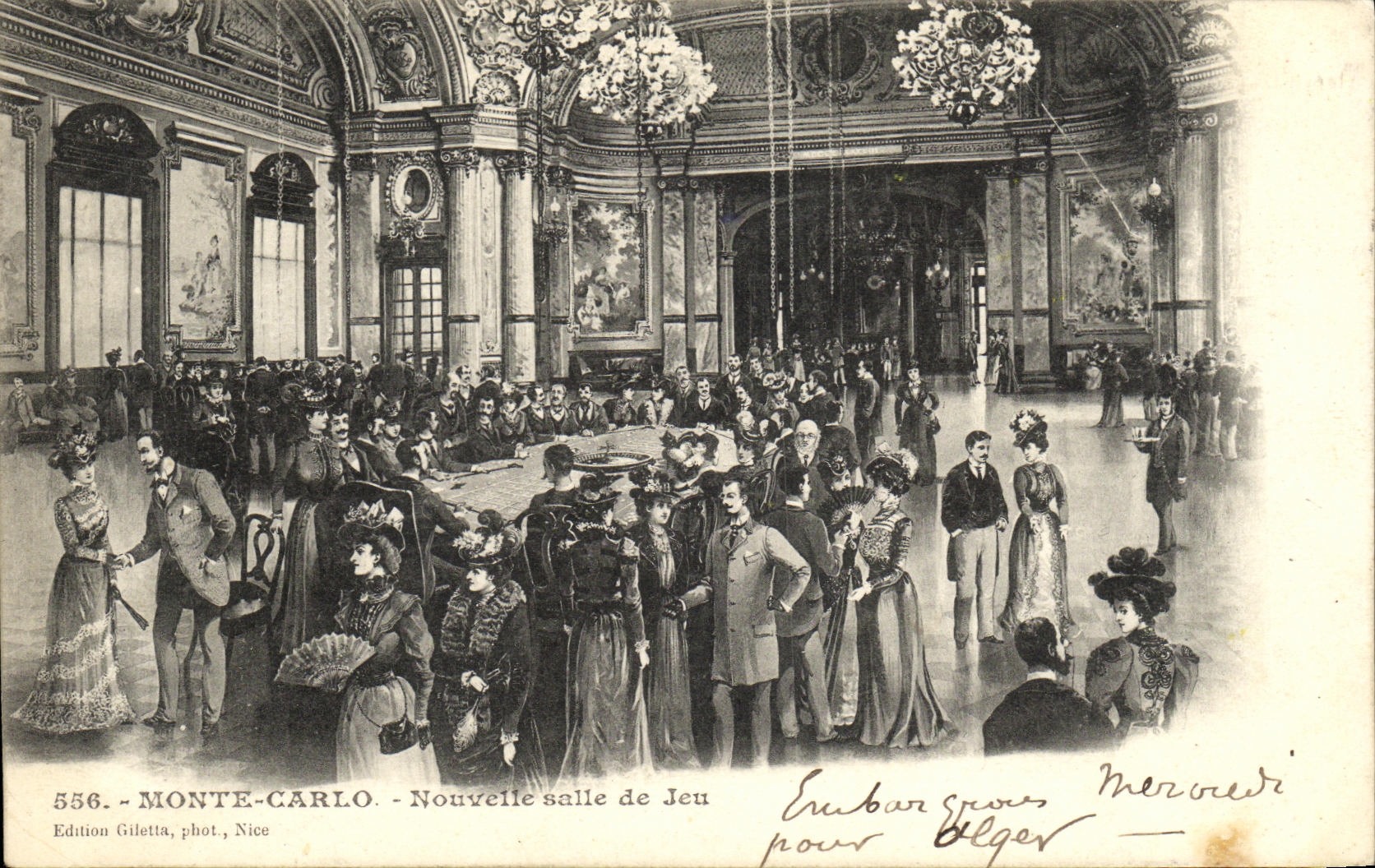 Monte-Carlo - Nouvelle salle de Jeu — Edition Giletta, phot., Nice