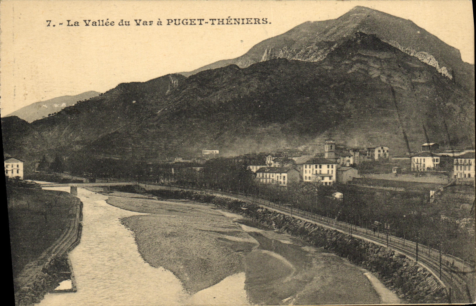 CPA La Vallee du Var a Puget Theniers
