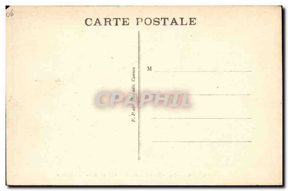 CPA Le Cannet Eglise Ste Philomene — Rückseite