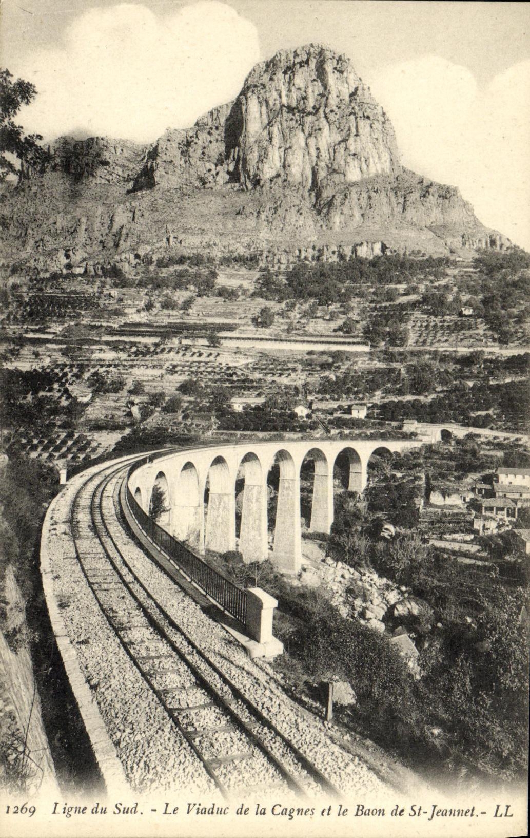CPA Ligne du Sud le viaduc de la Cagnes et le Baon de St Jeaunet