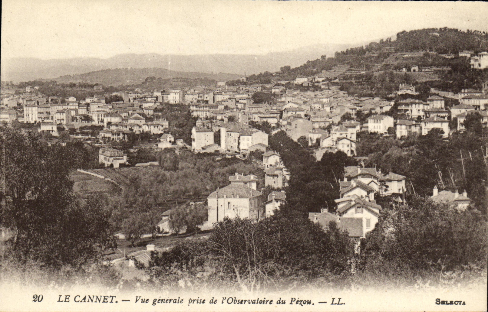 CPA Le Cannet Vue generale prise de l observatoire du Pezou 