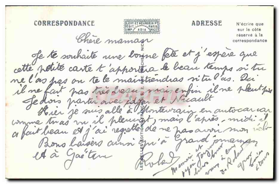 CPA La Cote D Azur Fleurie Cueillette des Marguerites Femmes Folklore — Rückseite