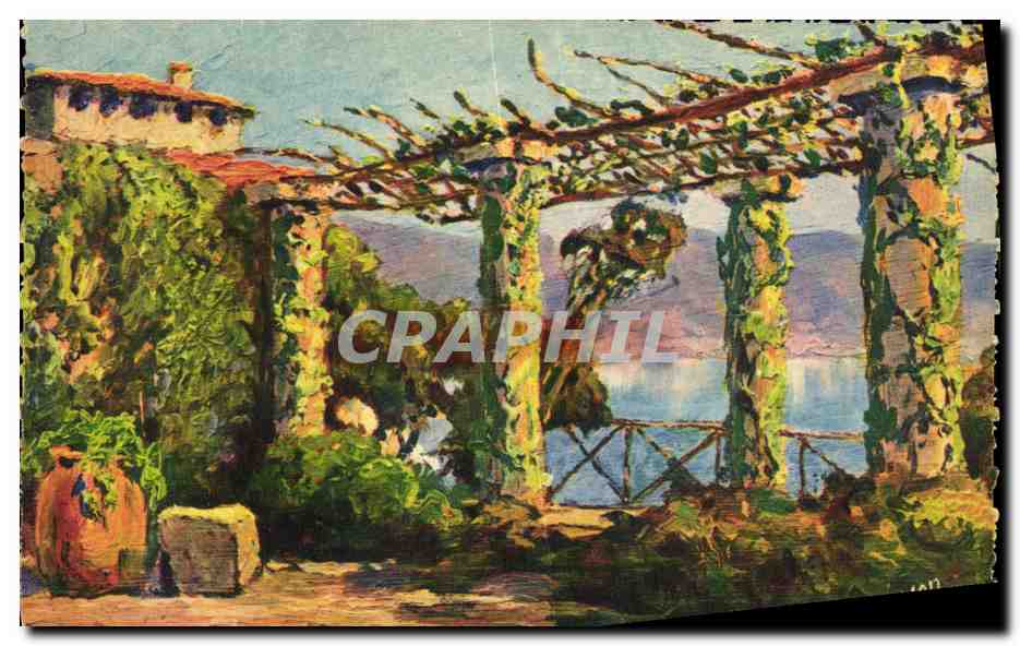 CPA Cote D Azur Pergola sur le Littoral