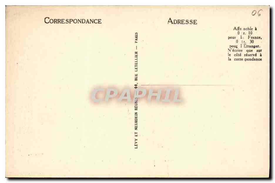CPA Monaco Vue Prise du Signal  — Rückseite