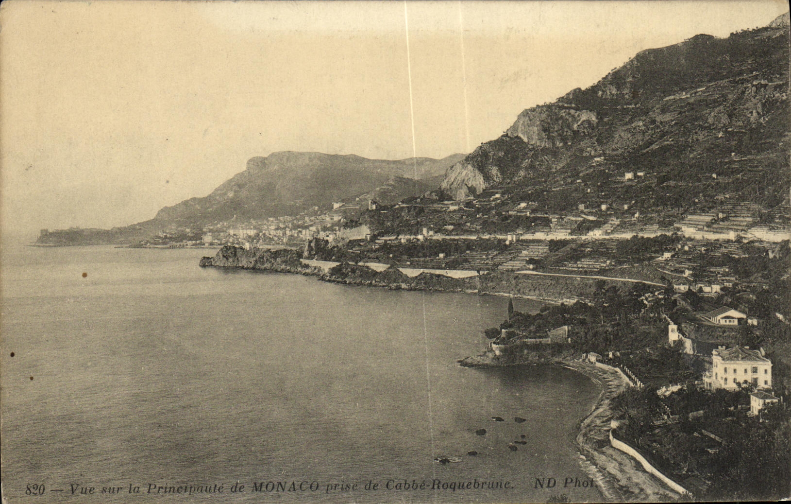 CPA Monaco Vue de la principaute prise de Cabbe Roquebrune