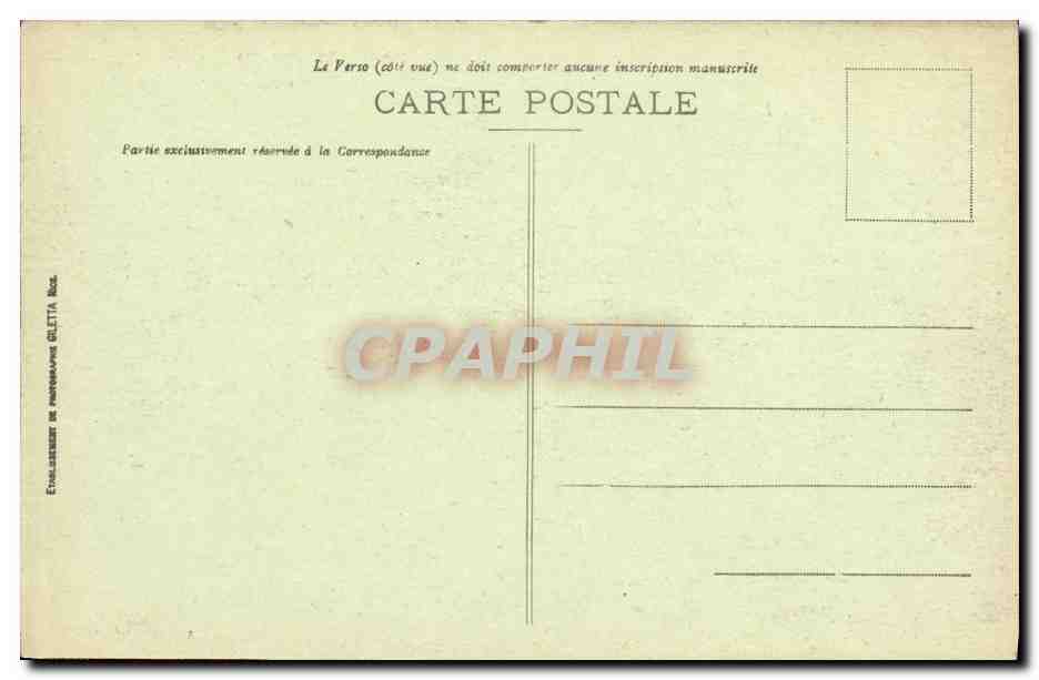 CPA Monaco Cour D Honneur Palais du Prince — Verso