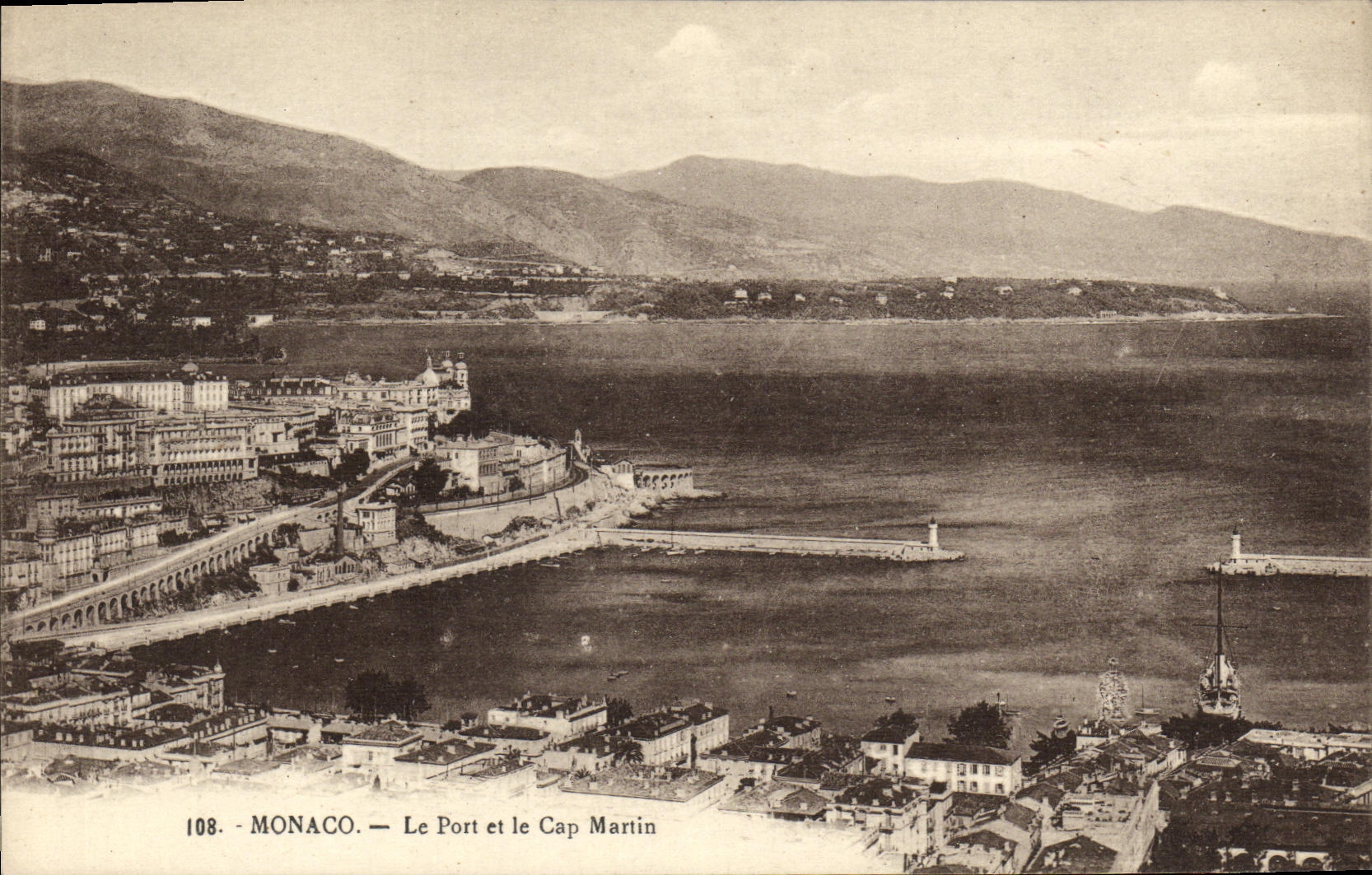 CPA Monaco Le Port et le Cap Martin