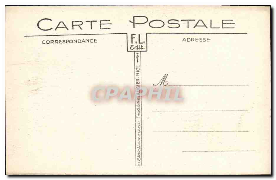 CPA Monaco Le Port et le Cap Martin — Rückseite