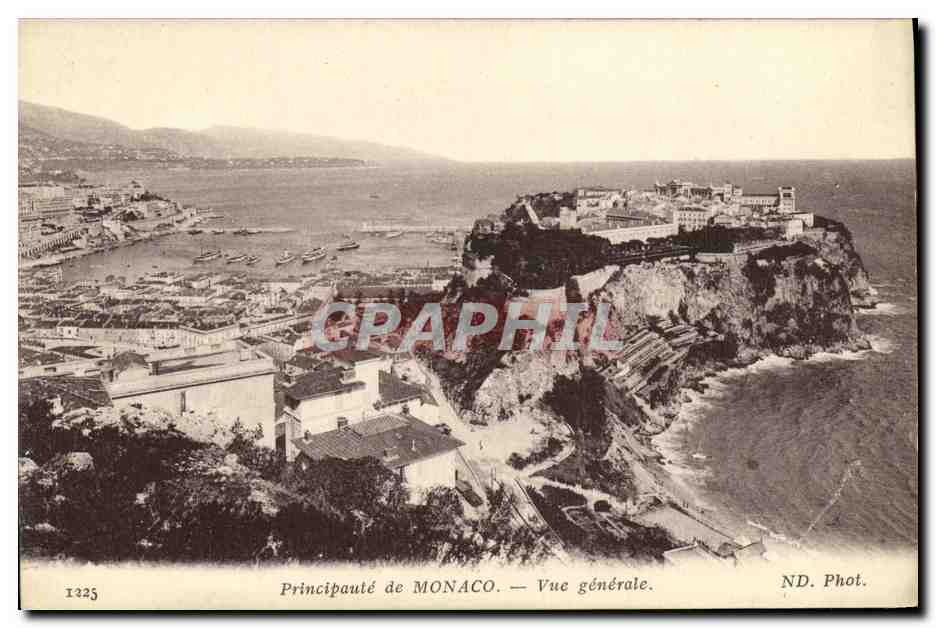 CPA Monaco Principaute de Vue Generale