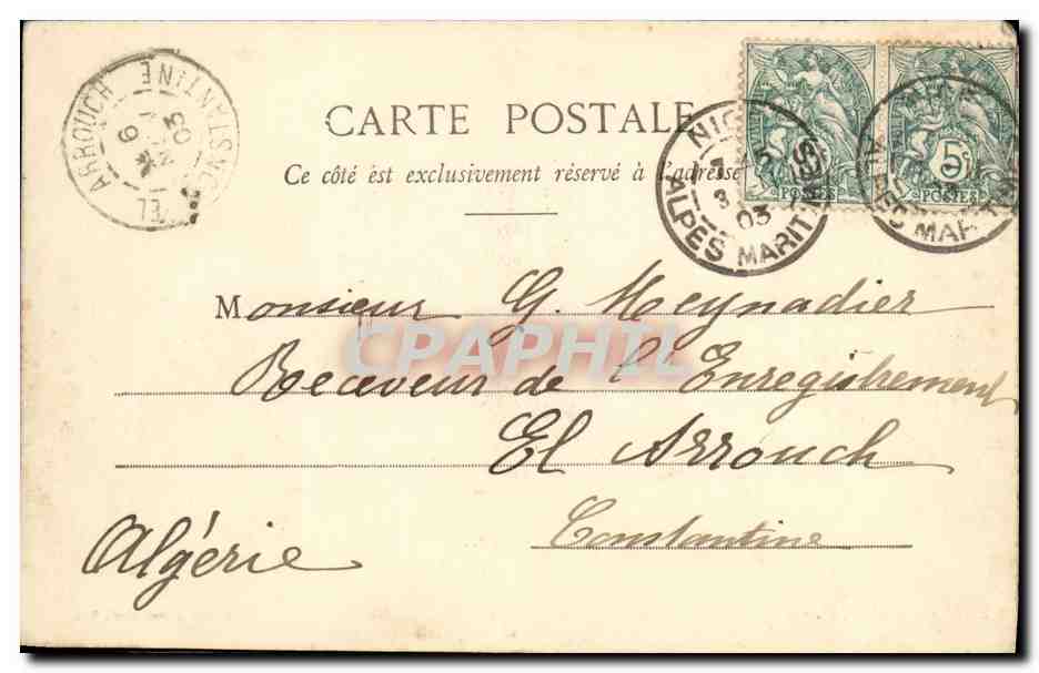 CPA Monaco Vue Generale de la Principaute Gare Train  — Back