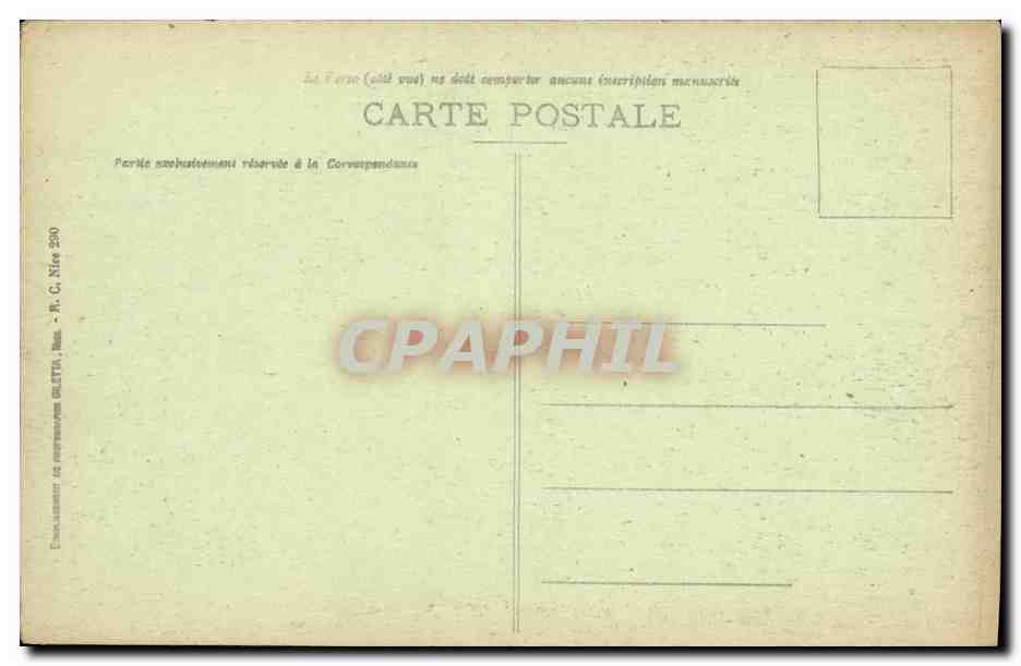 CPA Monaco Cour d Honneur Palais du prince — Rückseite