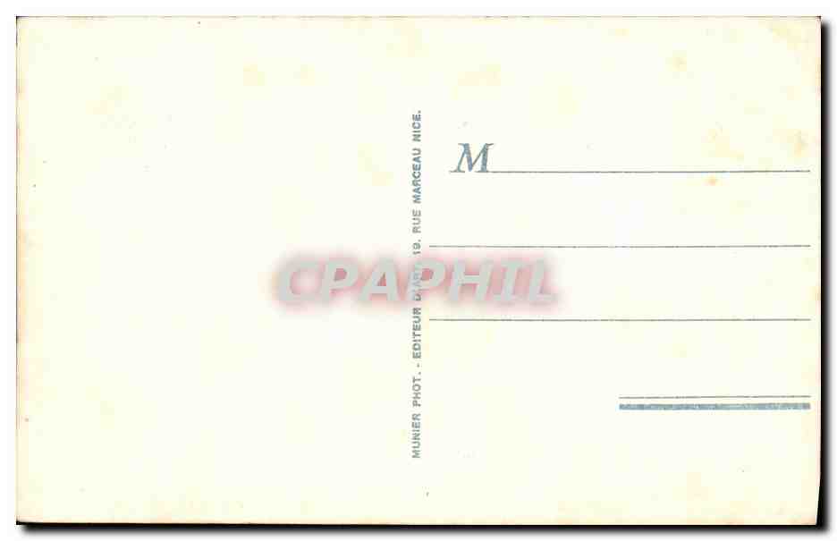 CPA Monaco La Condamine et la Tete de Chien  — Rückseite