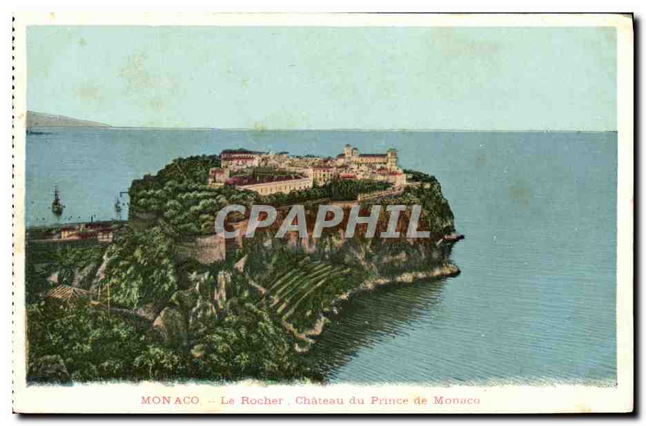 CPA Monaco Le Rocher Chateau du Prince de 