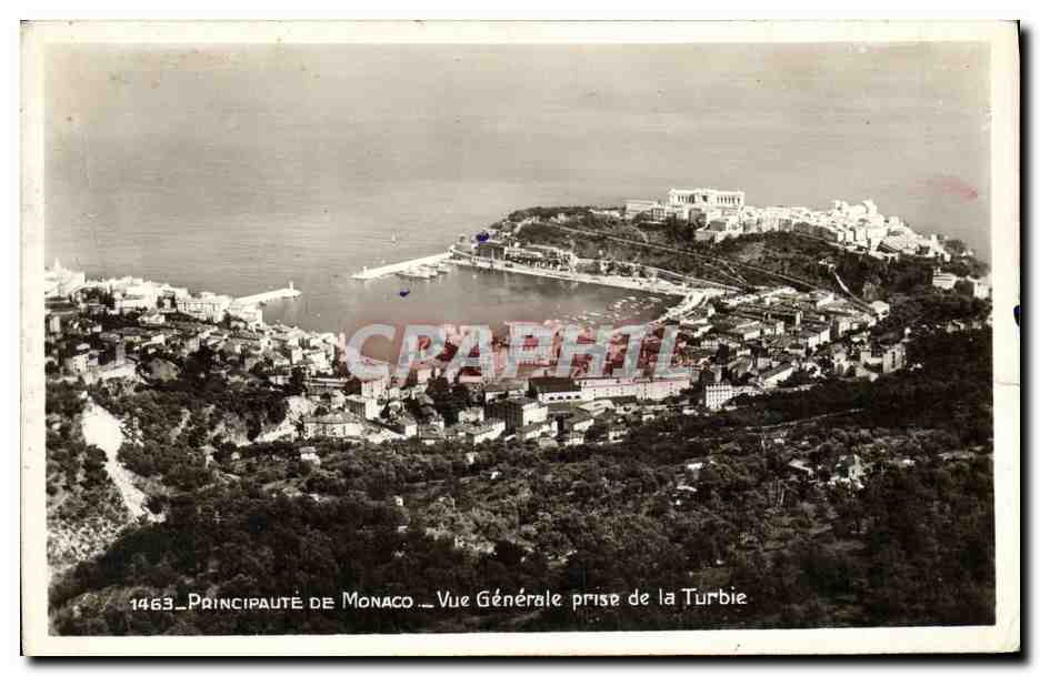 CPA Monaco Vue Generale Prise de la Turbie