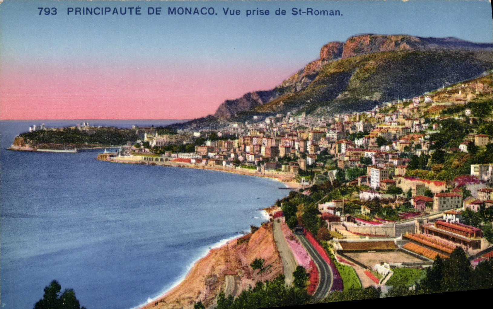 CPA Monaco Vue Prise St Roman
