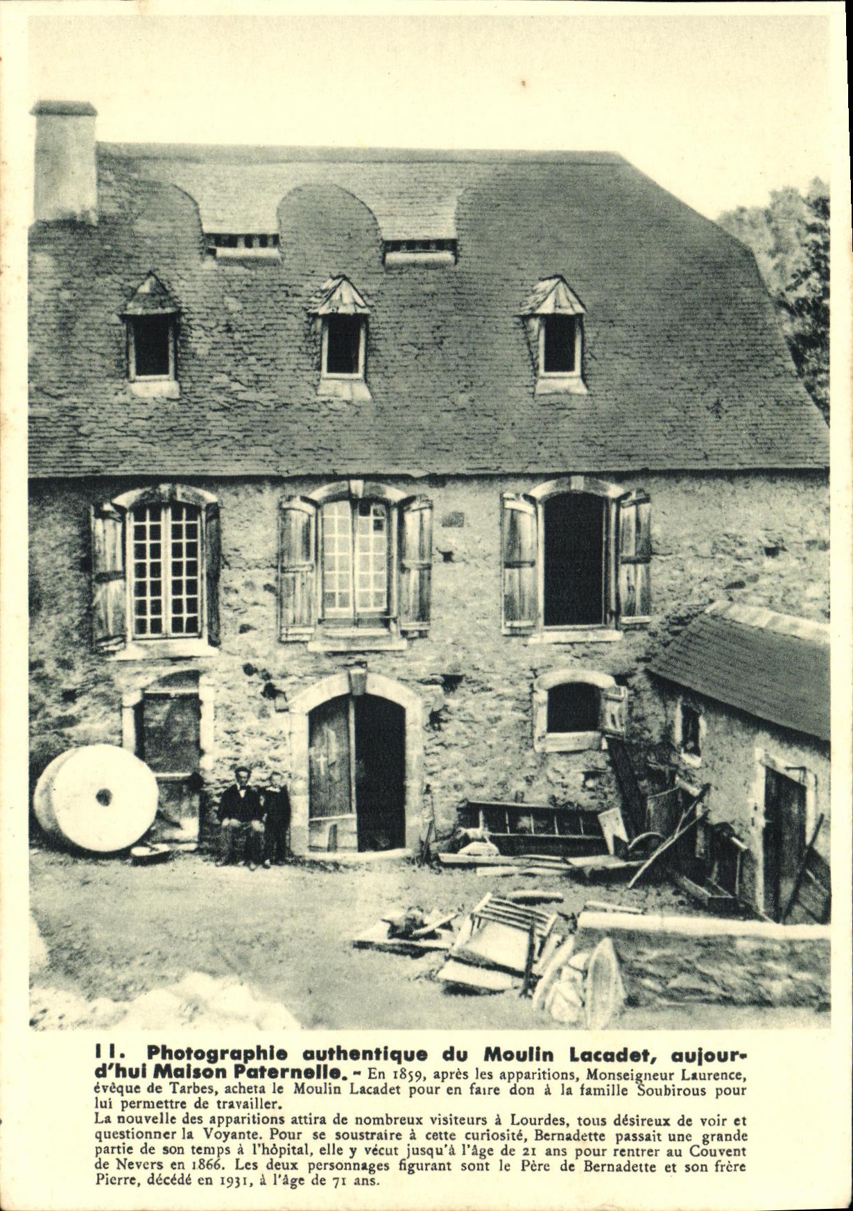CPA Photographle Authentique du Moulin Lacadet Maison paternelle Bernadatte