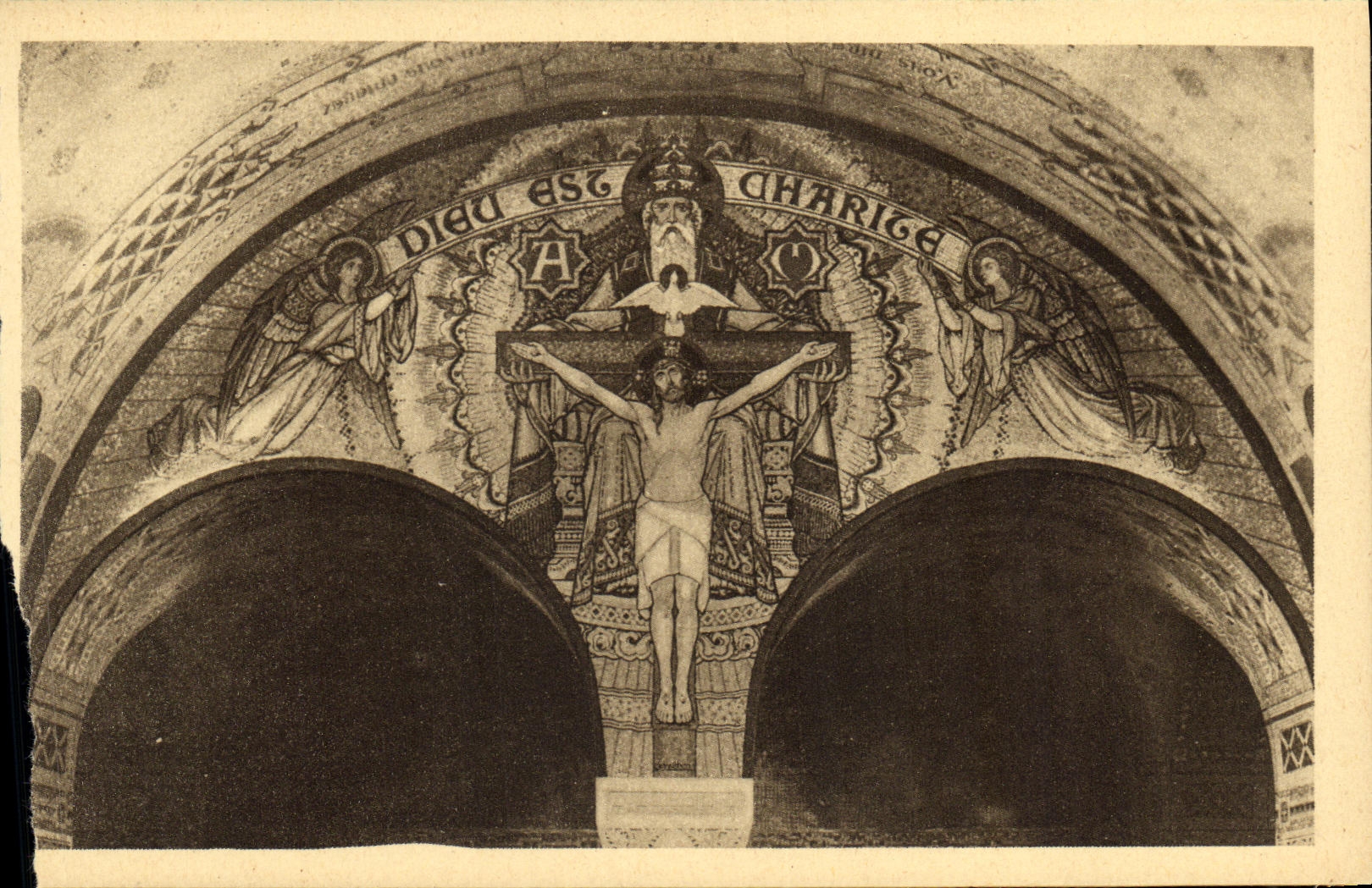 CPA La Basilique de Lisieux La Crypte Mosaique du Narthex