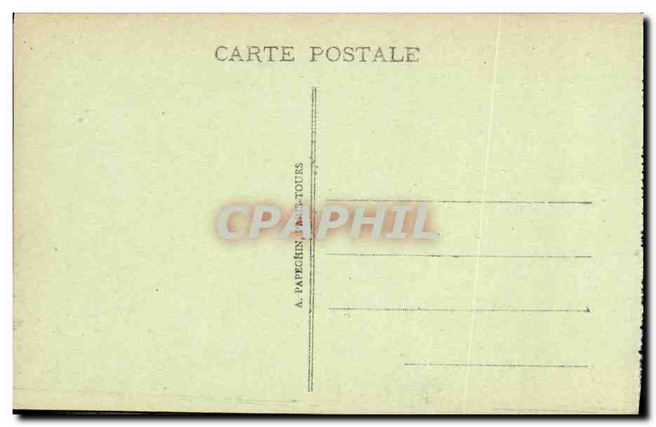 CPA Tours Basilique St Martin et Tour Charlemagne Jean Bart — Rückseite