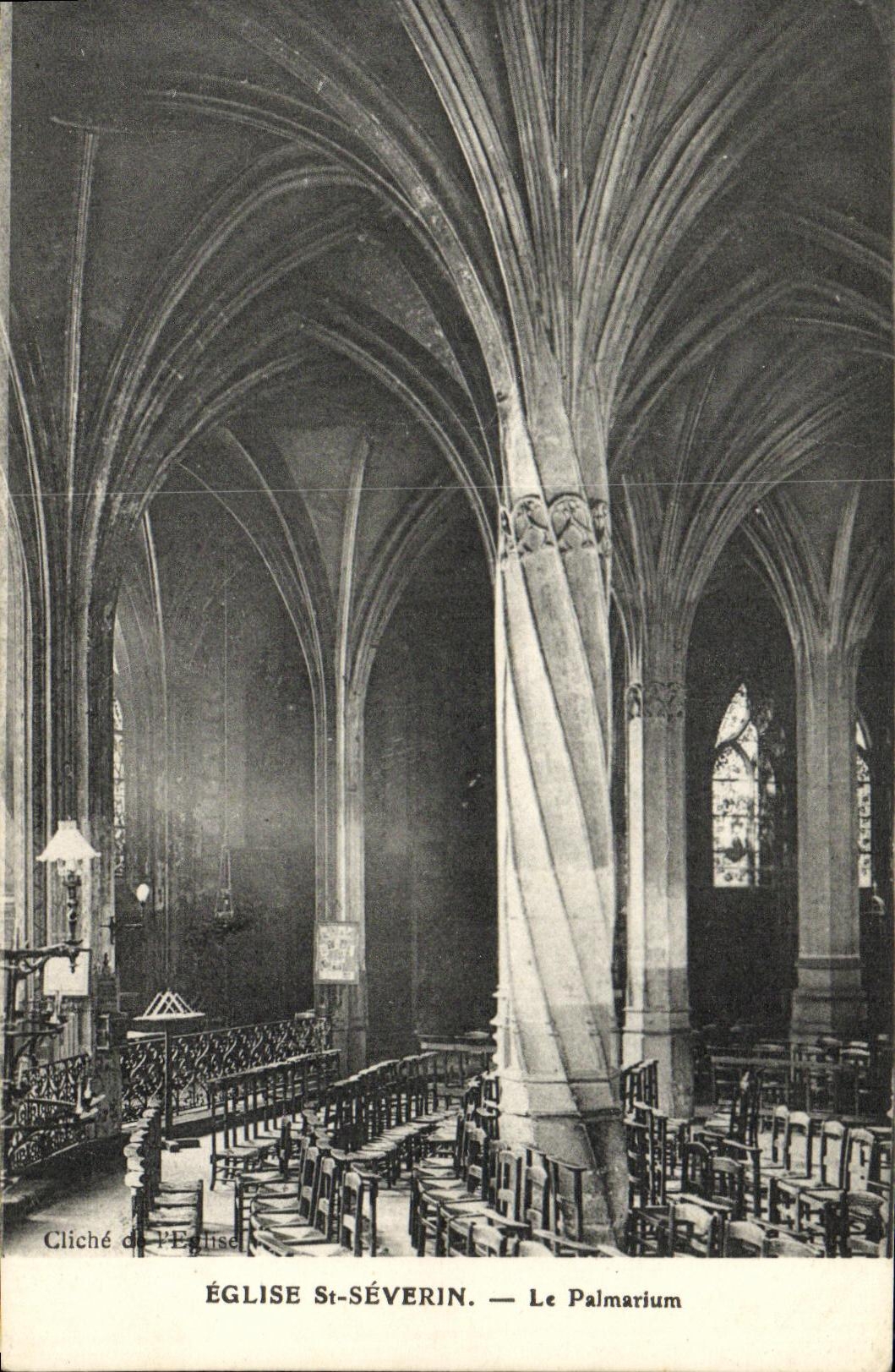 CPA Eglise St Severin Paris Le Palmarium