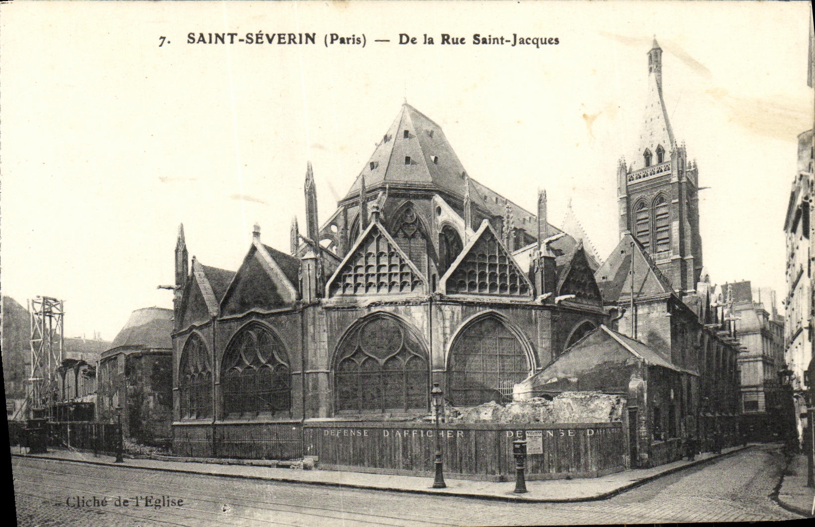 CPA Saint Severin De la Rue Saint Jacques PAris 