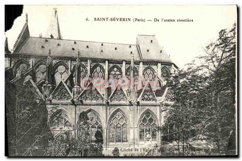 CPA Saint Severin De l ancien cimetiere Paris 