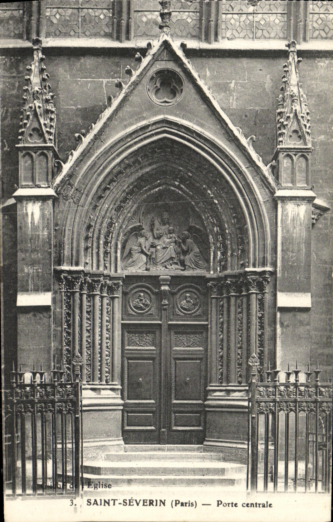 CPA Saint Severin Porte centrale Paris 