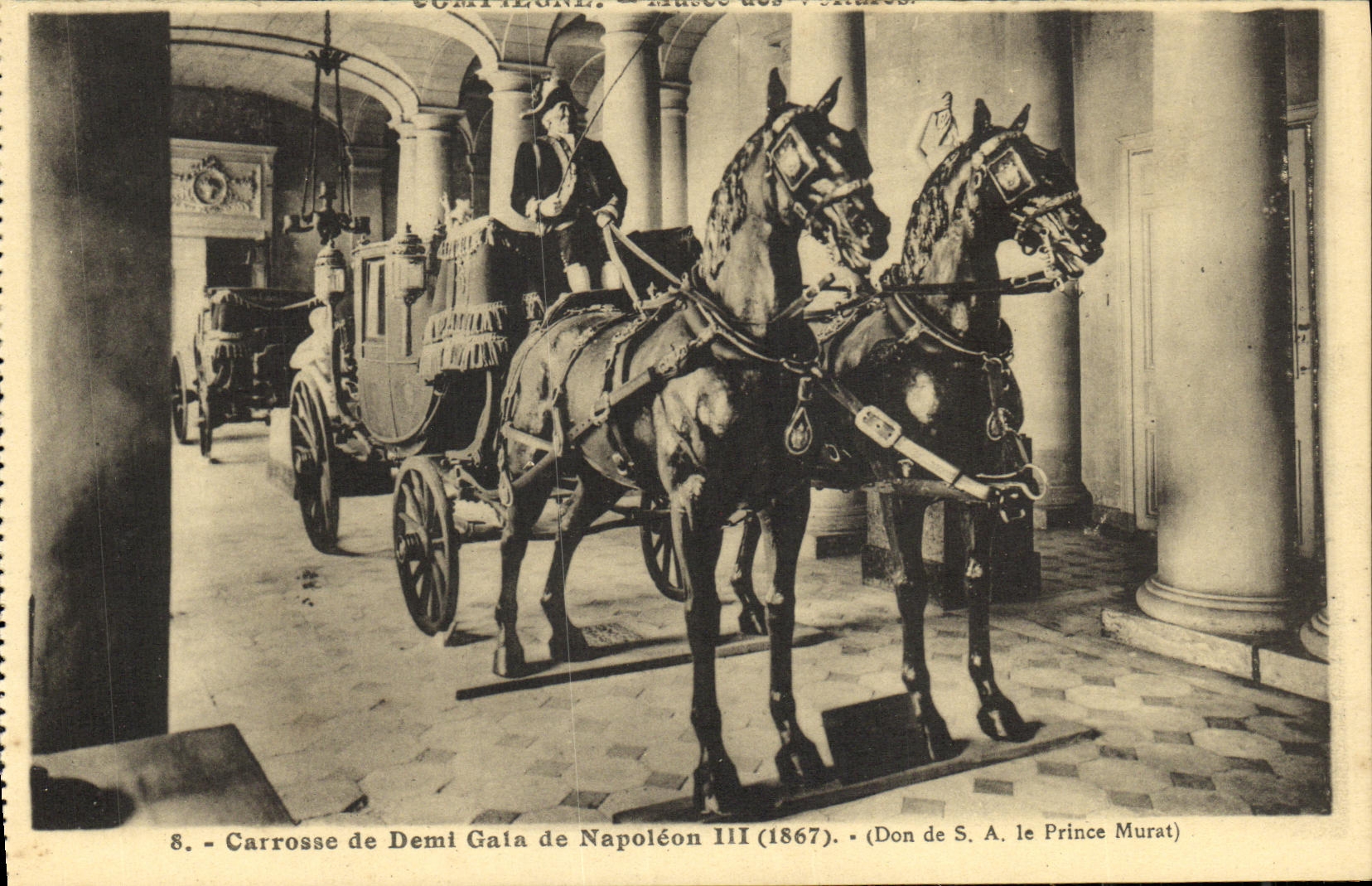 Carriage of Demi-Gaîte of Napoleon III — Museum of Stained Glass, Compiègne — Gift of His Royal Highness Prince Murat (1867)