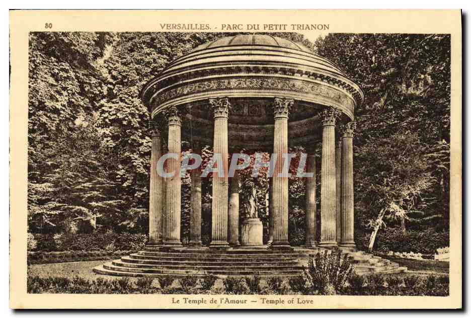 CPA Versailles Parc du Petit Trianon Le Temple de l Amour