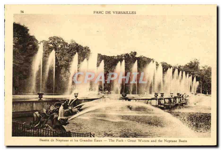 CPA Parc de Versailles Bassin de Neptune et les grandes eaux