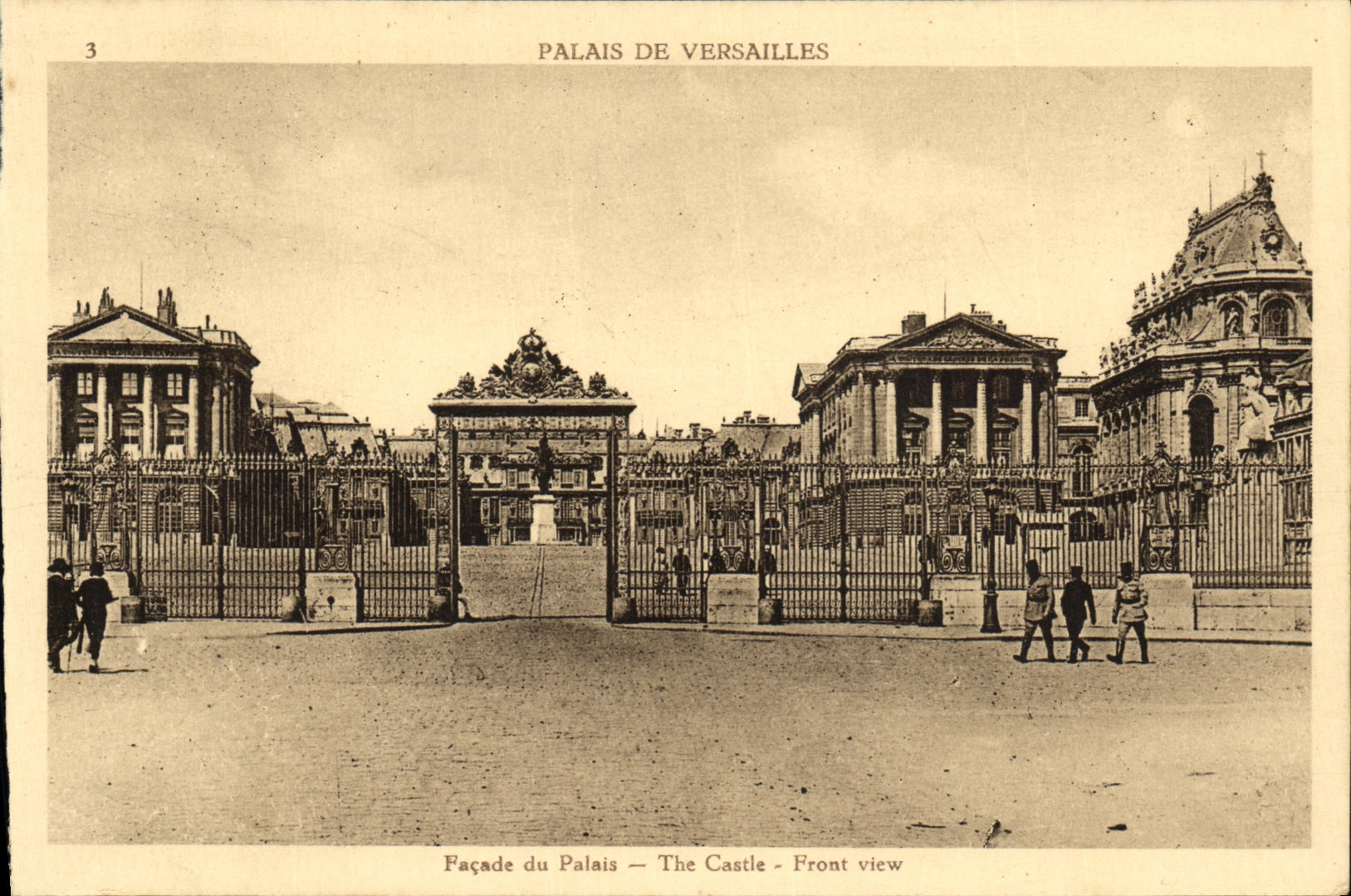 Palais de Versailles — Façade du Palais — Éditeur non identifié, n° de série 3