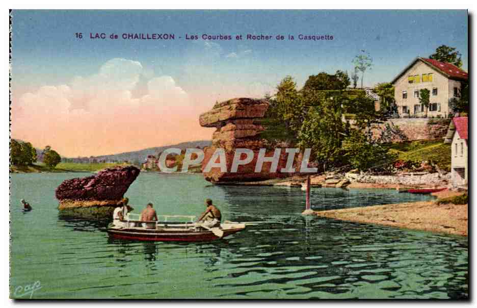 CPA Lac de Chaillexon Les Courbes et rocher de la Casquette