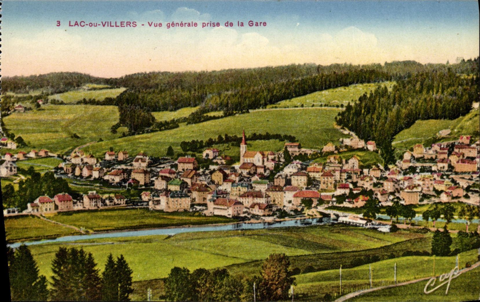 Lacou-Villers - General View from the Station — Cie des Arts Photomécaniques, Schiltigheim