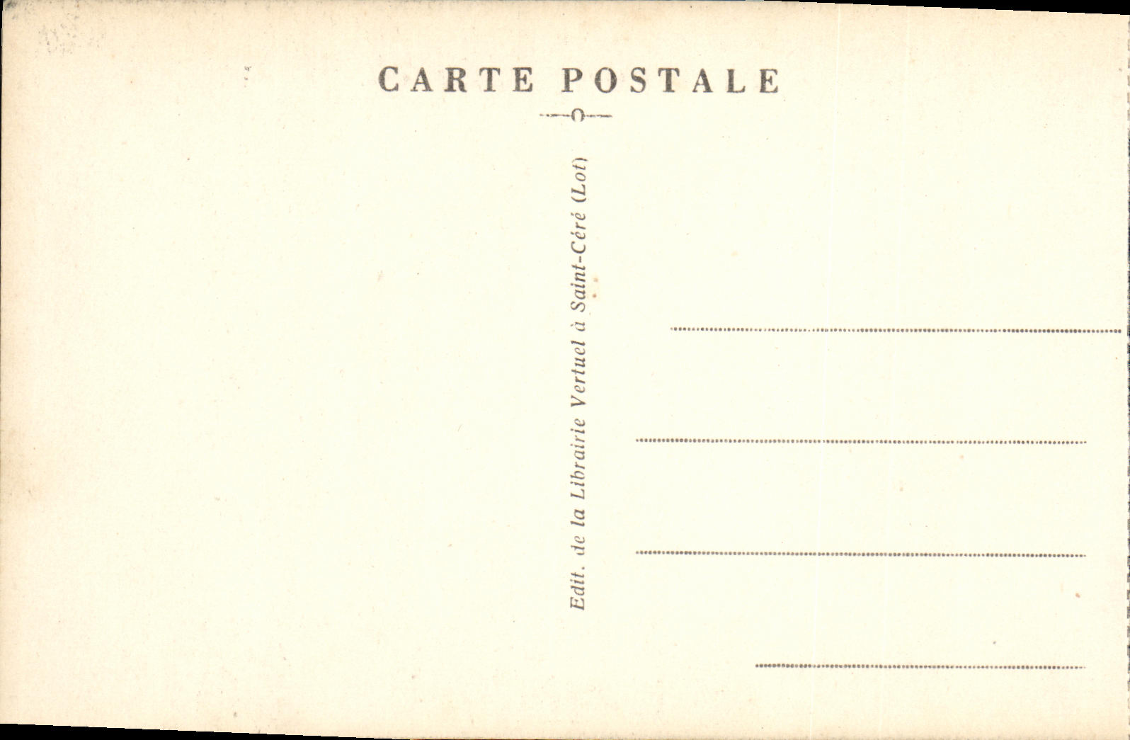 Rocamadour — Le Durandal et le Coffre au Verrou — Librairie de la Carte Postale (Lot) — Verso