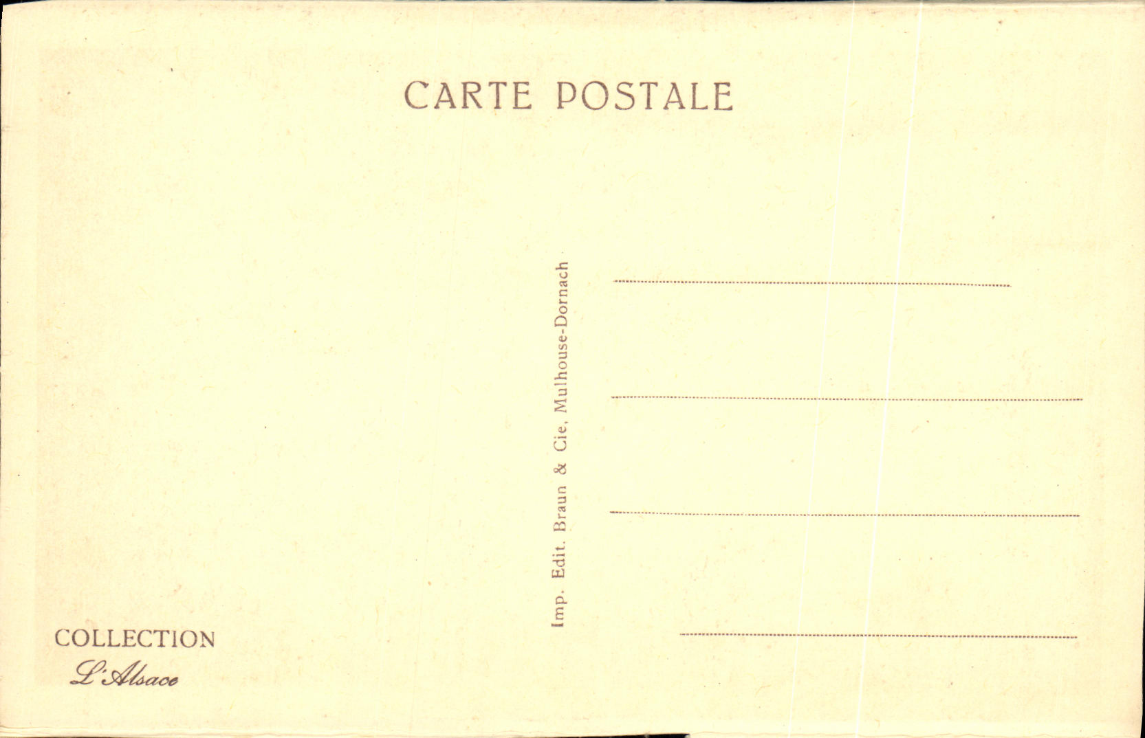 CPA Colmar Eglise St Martin Les Trois Autels Du Choeur — Rückseite