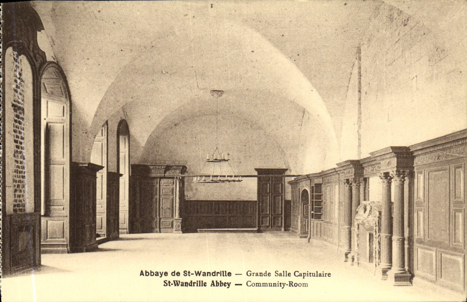 CPA Abbaye de St Wandrille Grande Salle Capitulaire