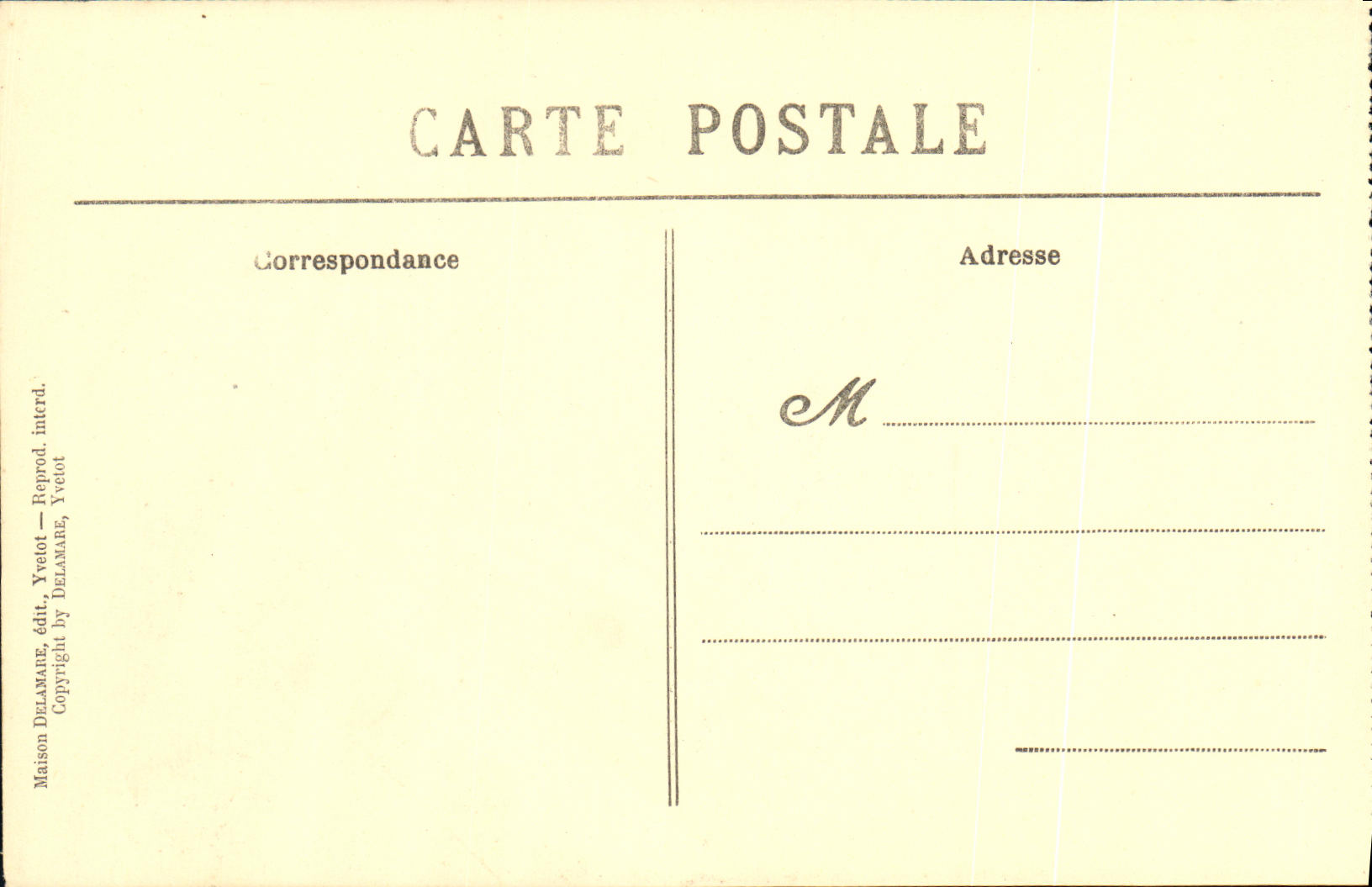 CPA Abbaye de St Wandrille Grande Salle Capitulaire — Rückseite