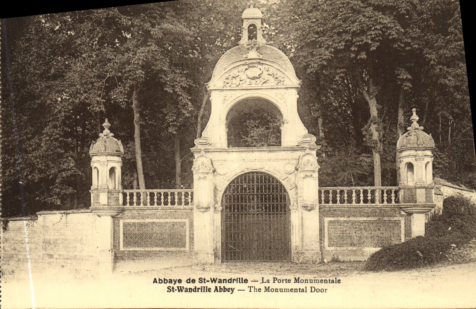 CPA Abbaye de St Wandrille La Porte Monumentale