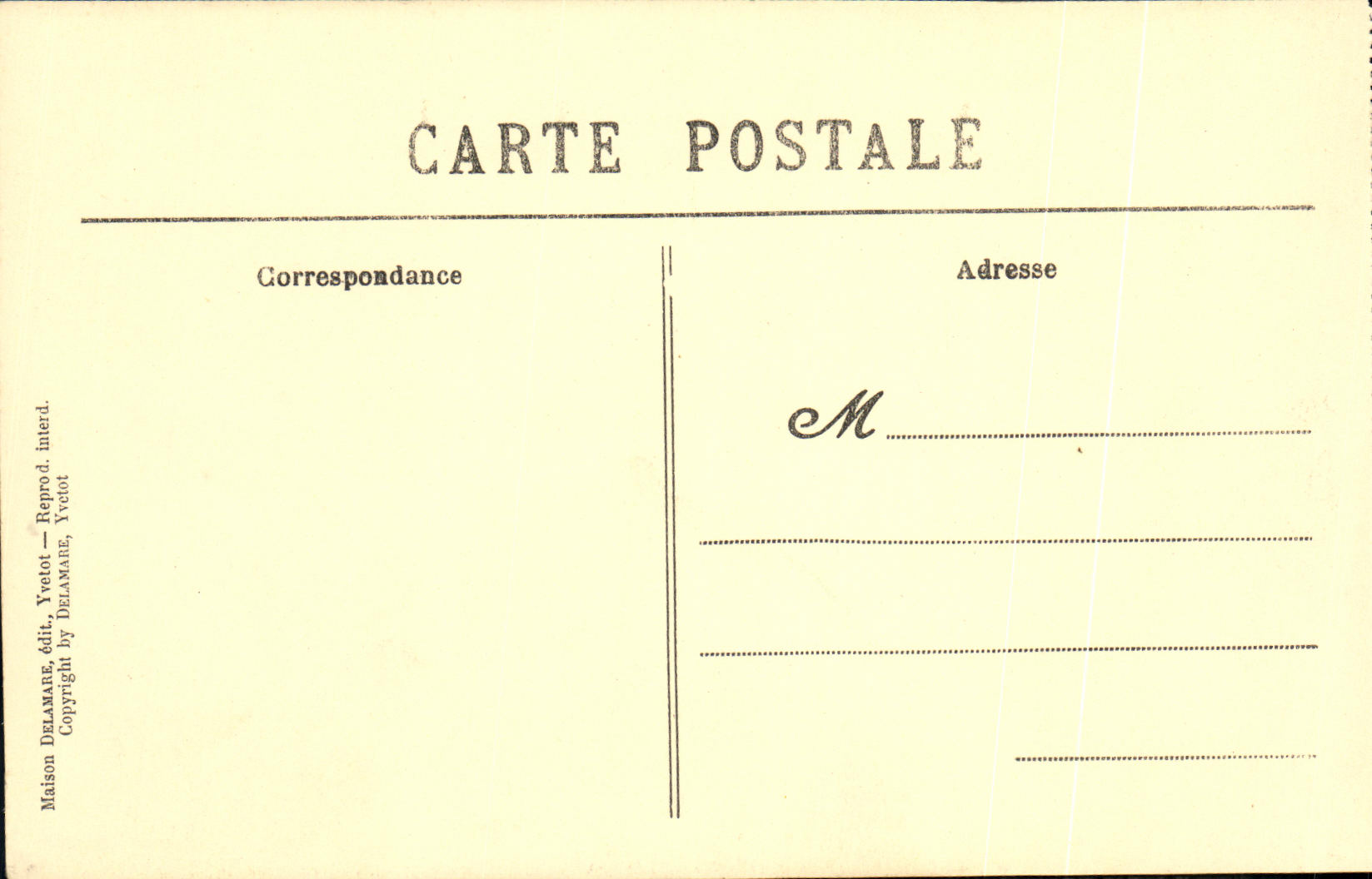 CPA Abbaye de St Wandrille La Porte Monumentale — Rückseite